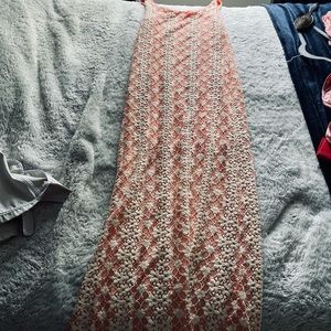 spring dress with cute white laced flowers🤍